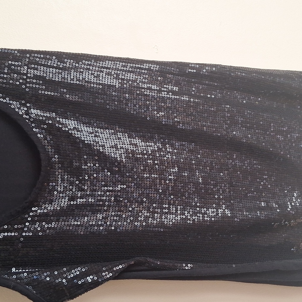 Diva Black Sequin Tank Top